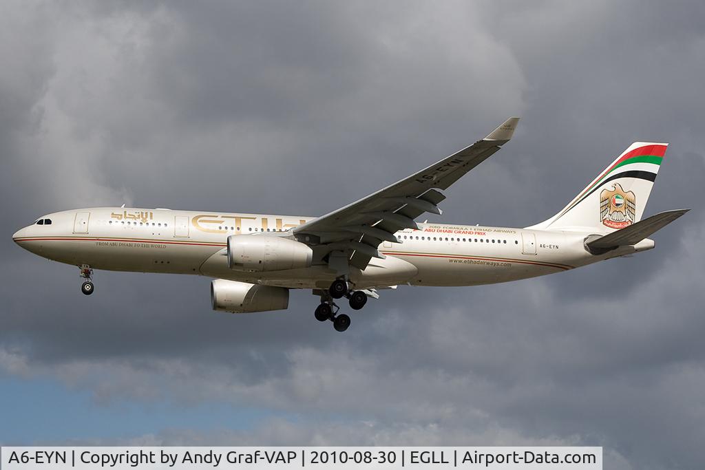 A6-EYN, 2007 Airbus A330-243 C/N 832, Ethiad Airlines A330-200