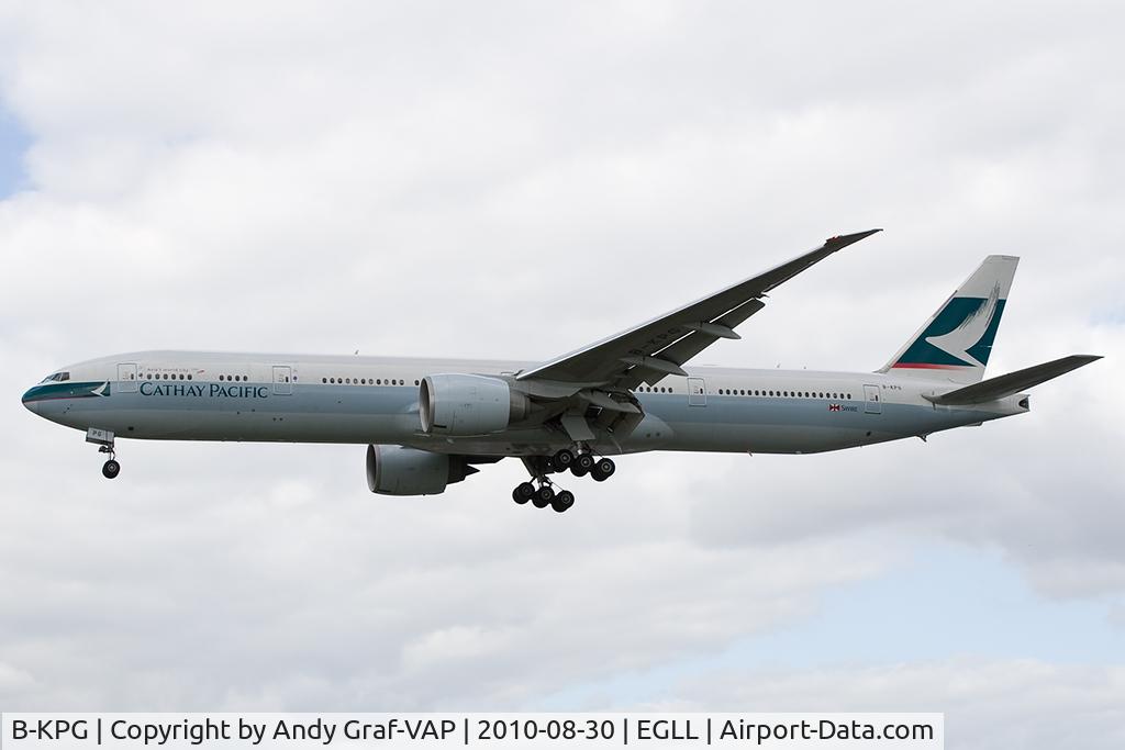 B-KPG, 2008 Boeing 777-367/ER C/N 35300, Cathay Pacific 777-300
