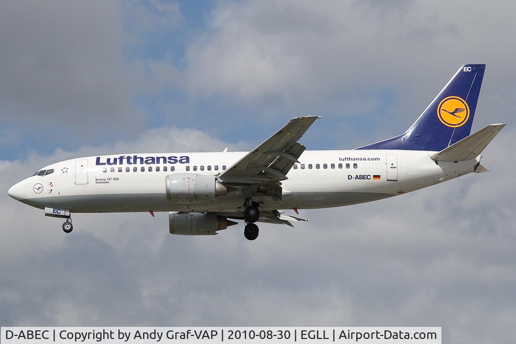 D-ABEC, 1991 Boeing 737-330 C/N 25149, Lufthansa 737-300