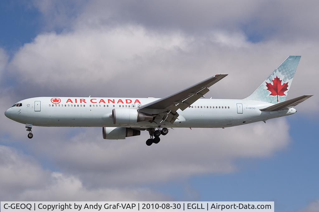 C-GEOQ, 1999 Boeing 767-375/ER C/N 30112, Air Canada 767-300