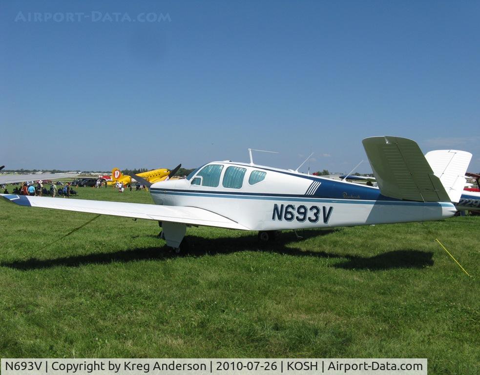 N693V, 1960 Beech M35 Bonanza C/N D-6444, EAA AirVenture 2010
