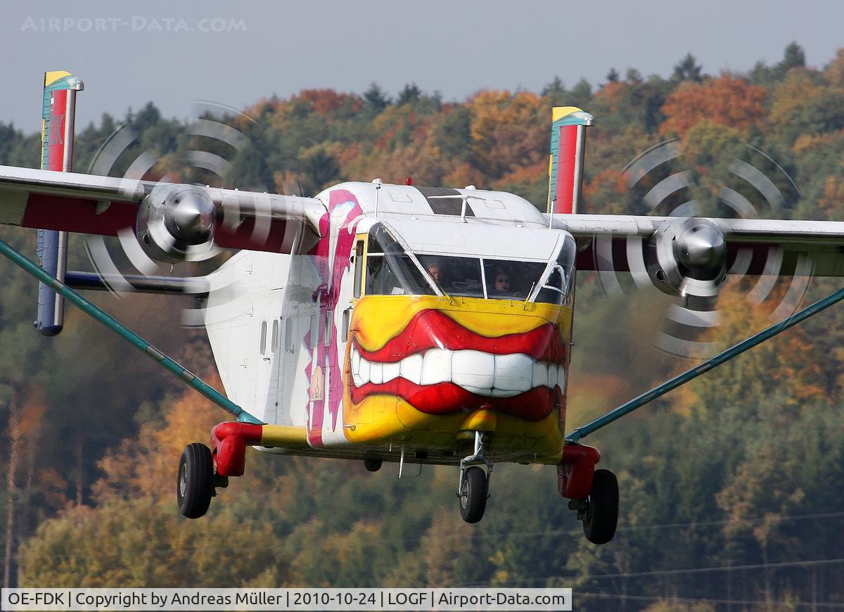 OE-FDK, 1972 Short SC-7 Skyvan 3A-100 C/N SH.1901, Pink Skyvan @ LOGF.