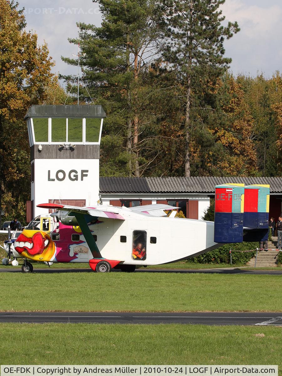 OE-FDK, 1972 Short SC-7 Skyvan 3A-100 C/N SH.1901, Pink Skyvan @ LOGF.