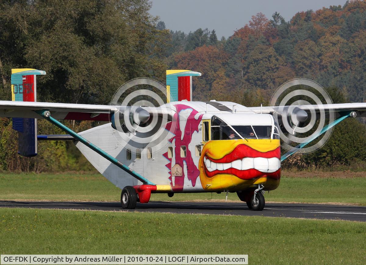 OE-FDK, 1972 Short SC-7 Skyvan 3A-100 C/N SH.1901, Pink Skyvan @ LOGF.