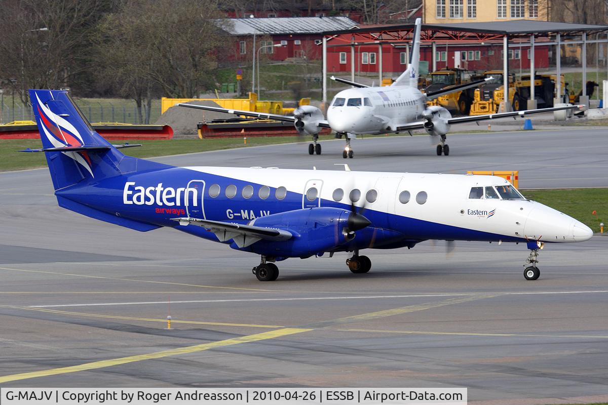 G-MAJV, 1995 British Aerospace Jetstream 41 C/N 41074, Eastern Airways was operating the route Jönköping-Bromma for Flyglinjen during the spring of 2010