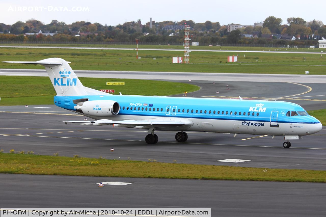 PH-OFM, 1993 Fokker 100 (F-28-0100) C/N 11475, KLM Cityhopper Fokker F100