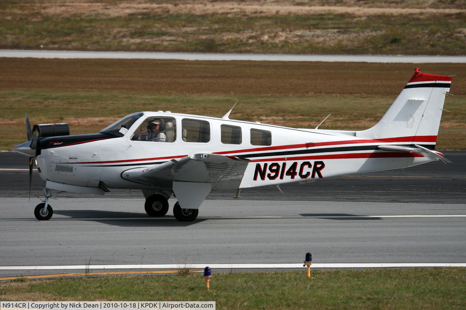 N914CR, Raytheon Aircraft Company G36 C/N E-3703, KPDK NBAA 2010