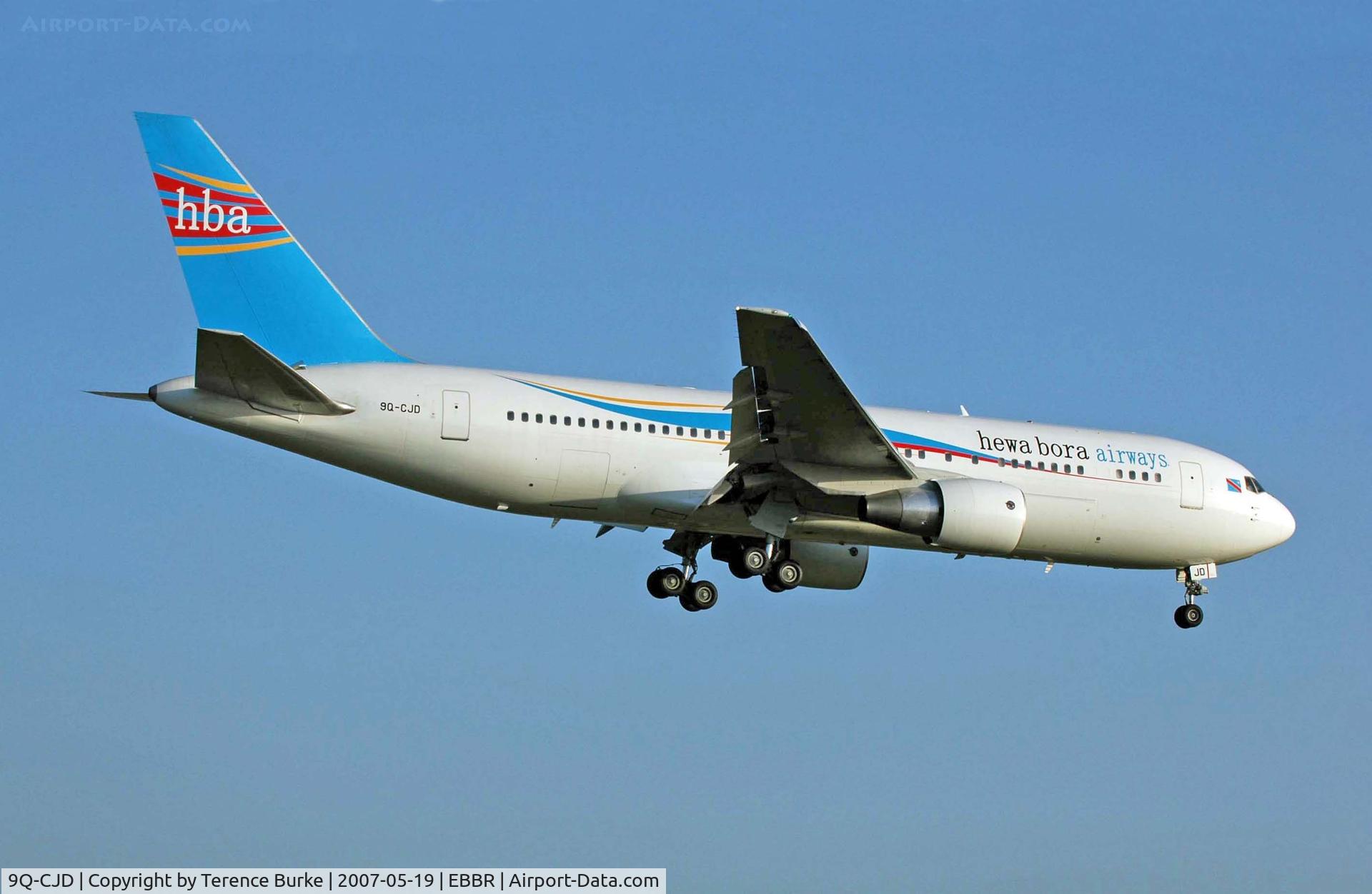 9Q-CJD, 1984 Boeing 767-266/ER C/N 23178, Brussels 25L , late in the day.