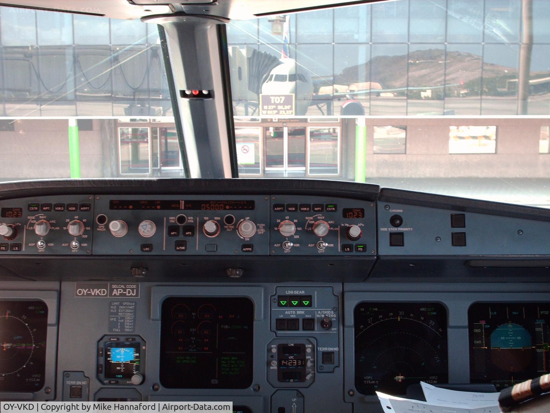 OY-VKD, 2003 Airbus A321-211 C/N 1960, At the Gate in LPA ready for pushback