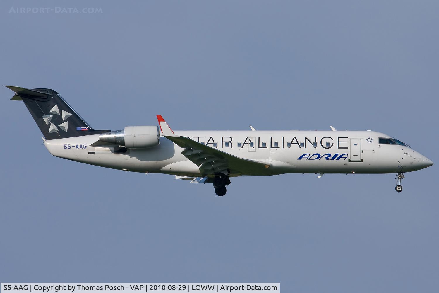 S5-AAG, 2000 Canadair CRJ-200LR (CL-600-2B19) C/N 7384, Adria Airways
