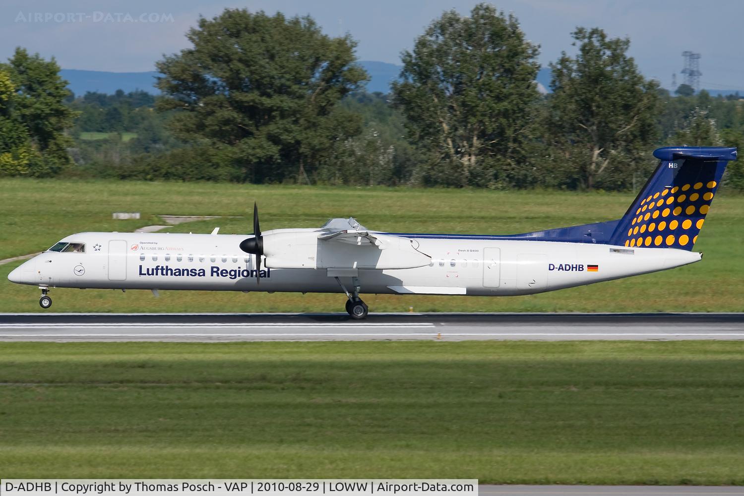 D-ADHB, 2001 De Havilland Canada DHC-8-402Q Dash 8 C/N 4029, Lufthansa