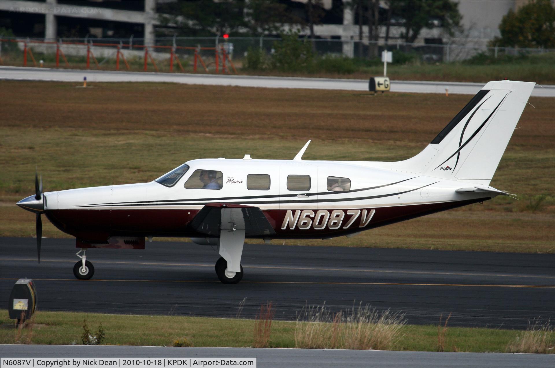 N6087V, Piper PA-46R-350T Malibu Matrix C/N 4692134, KPDK NBAA 2010