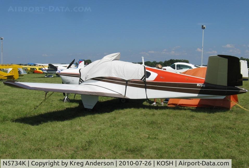 N5734K, 1964 Beech S35 Bonanza C/N D-7576, EAA AirVenture 2010