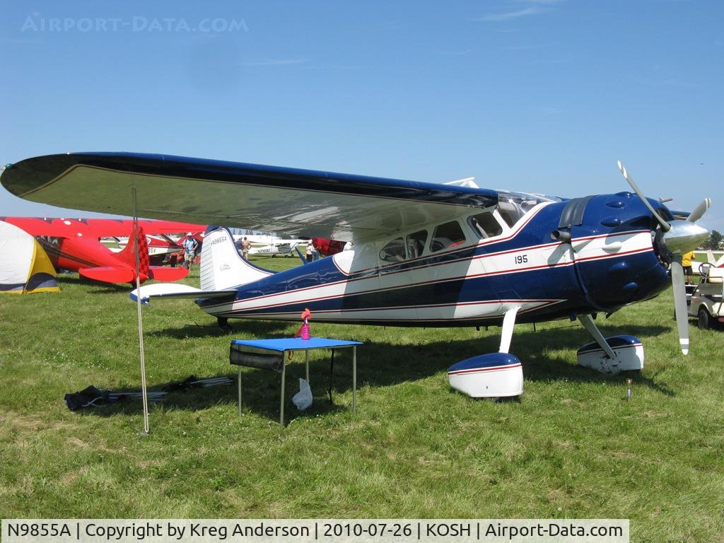 N9855A, 1950 Cessna 195A C/N 7548, EAA AirVenture 2010