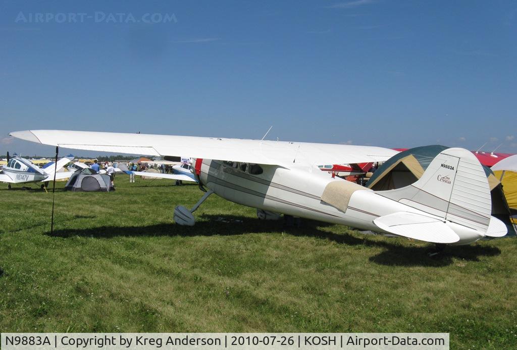 N9883A, 1950 Cessna 195A C/N 7585, EAA AirVenture 2010