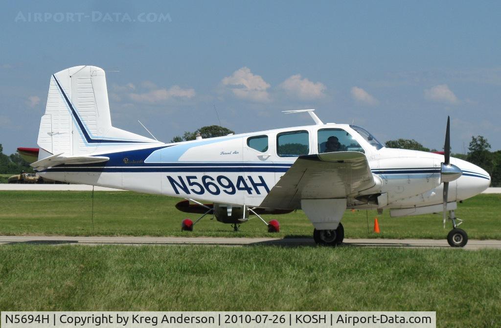 N5694H, 1965 Beech 95 C/N TD-243, EAA AirVenture 2010