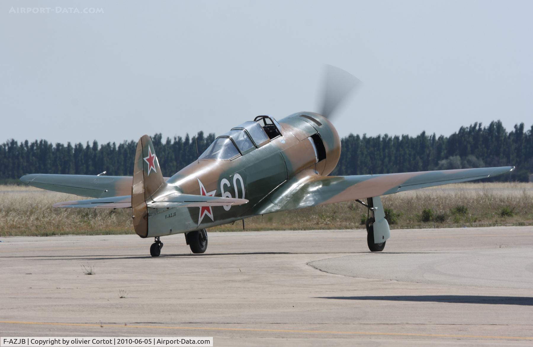 F-AZJB, Let C-11 (Yak-11) C/N 25 III/03, few minutes before take-off, Istres Airshow 2010