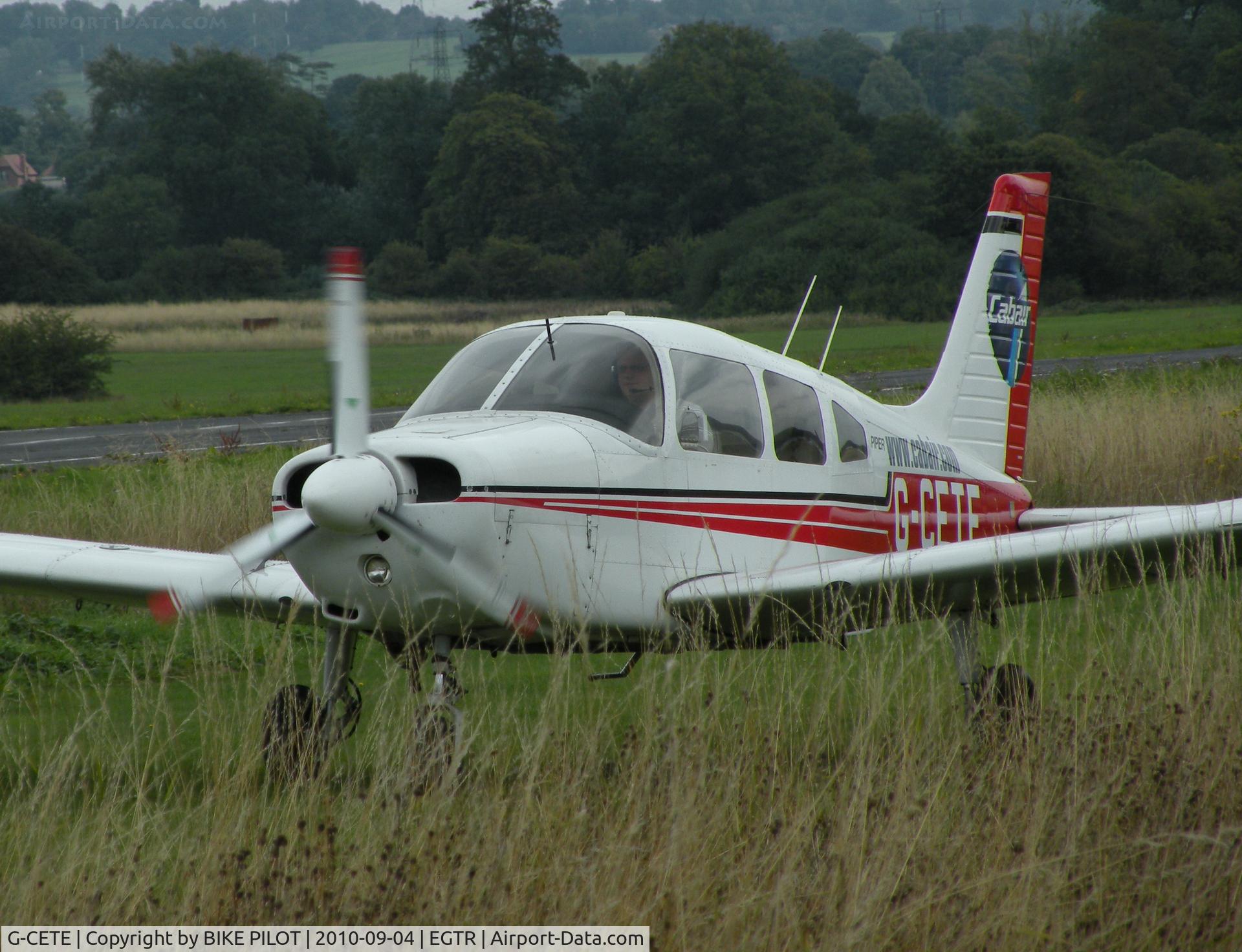 G-CETE, 2000 Piper PA-28-161 Cherokee Warrior III C/N 2842079, Taxying to rwy 08