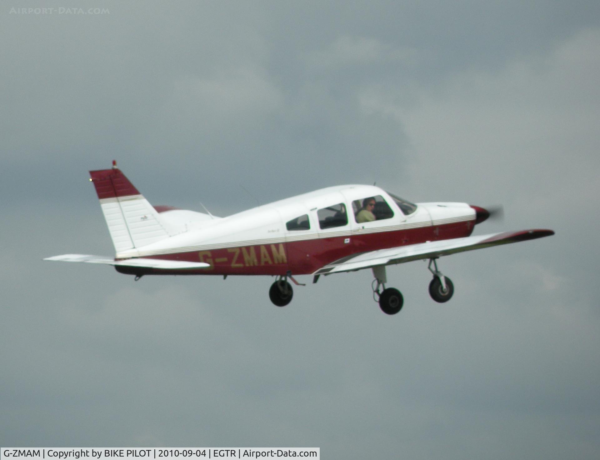 G-ZMAM, 1978 Piper PA-28-181 Cherokee Archer II C/N 28-7890059, Climbing out fom rwy 08.