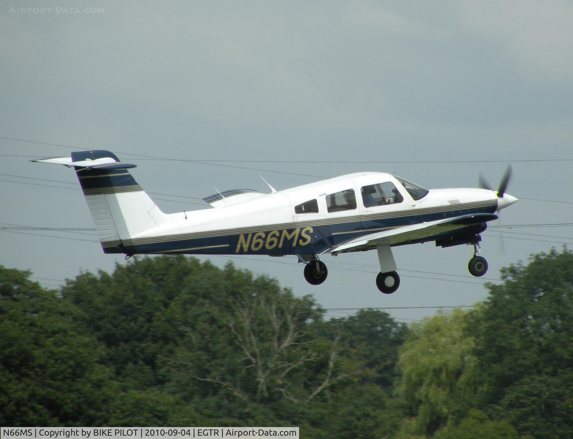 N66MS, 1984 Piper PA-28RT-201T Turbo Arrow IV Arrow IV C/N 28R-8431021, Climbing out rwy 08