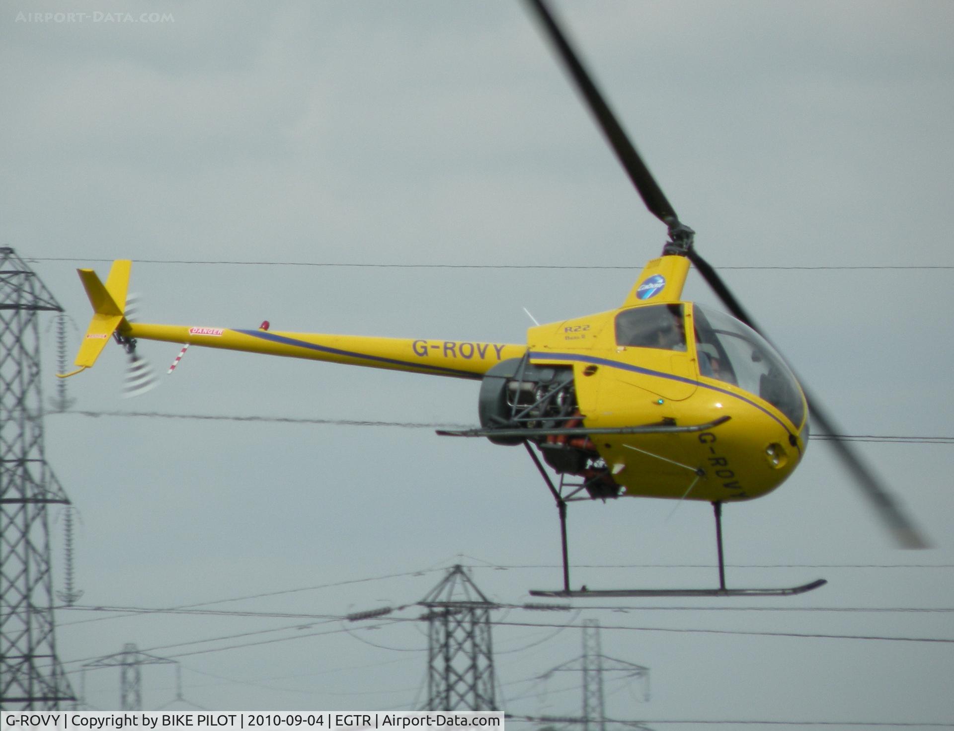 G-ROVY, 1999 Robinson R22 Beta C/N 2957, Turning over the training area.
