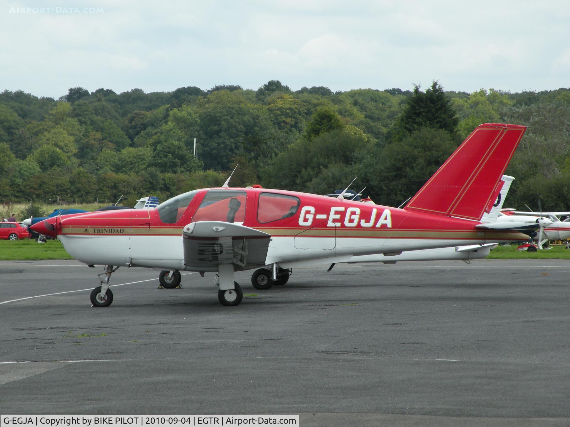 G-EGJA, 1990 Socata TB-20 Trinidad C/N 1101, Parked in front of the control tower