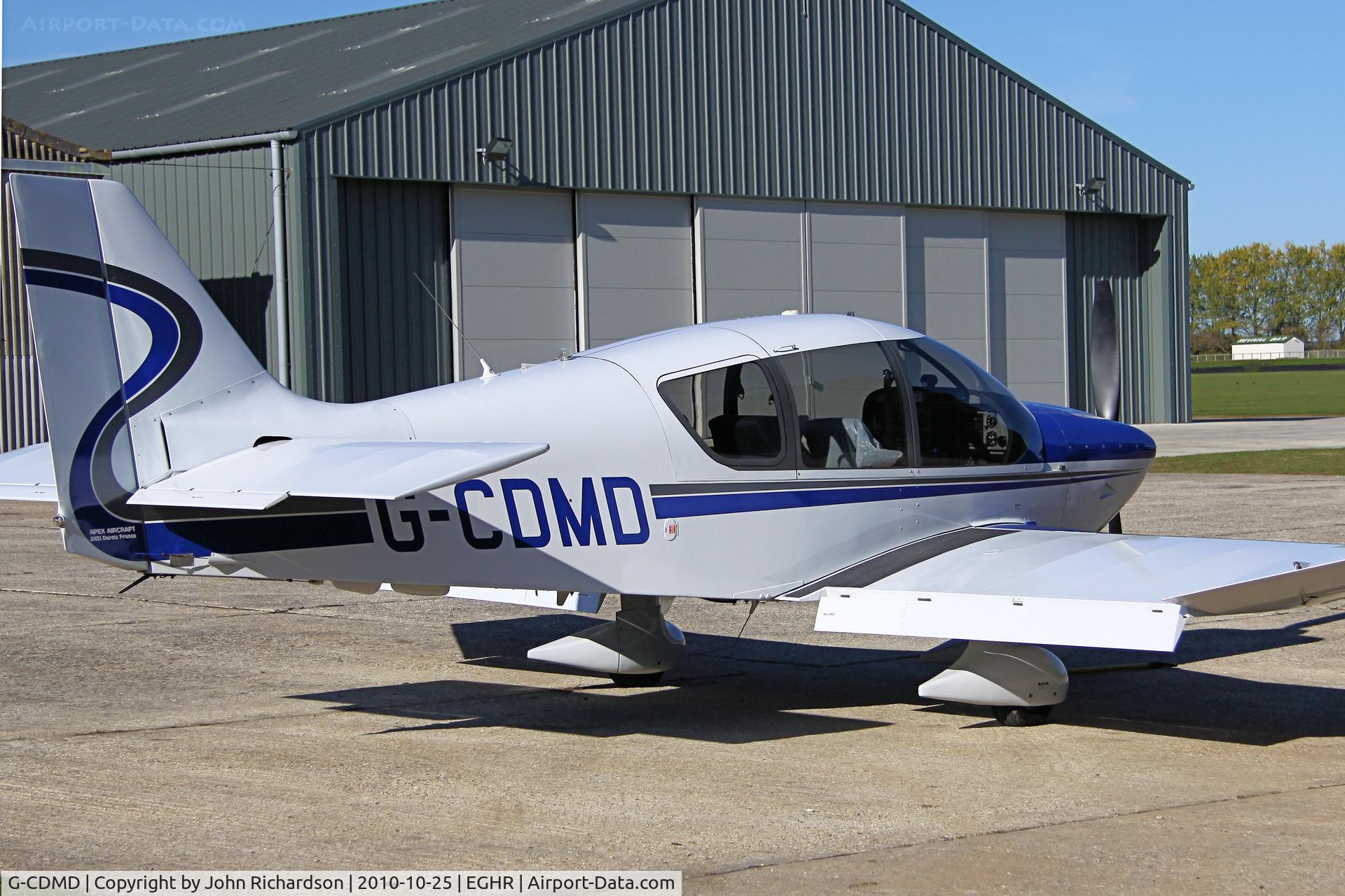 G-CDMD, 2005 Robin DR-400-500 President C/N 42, outside maintenance hangar