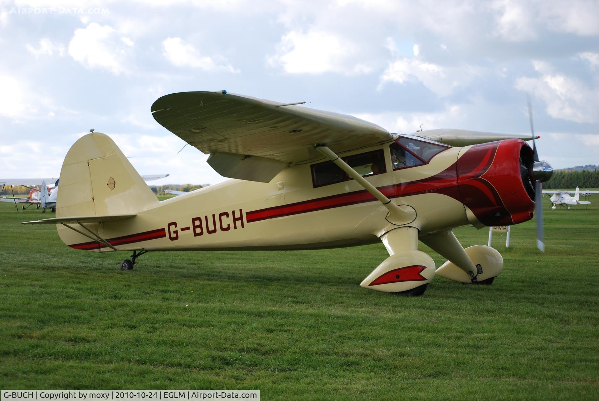 G-BUCH, 1943 Stinson V77 (AT-19) Reliant C/N 77-381, Stinson V-77 Reliant at White Waltham. Ex N9570H