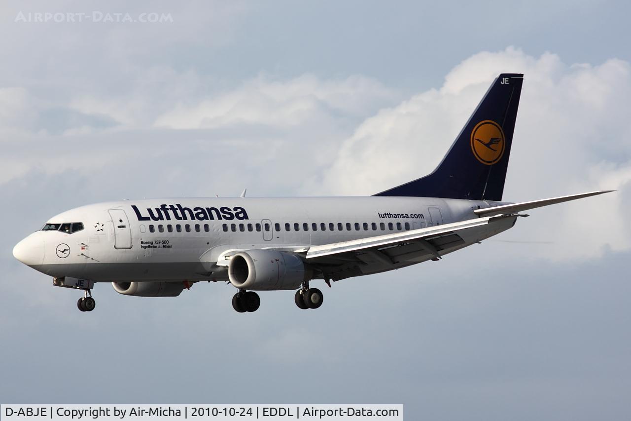 D-ABJE, 1991 Boeing 737-530 C/N 25310, Lufthansa Boeing 737, Aircraft Name: Ingelheim am Rhein