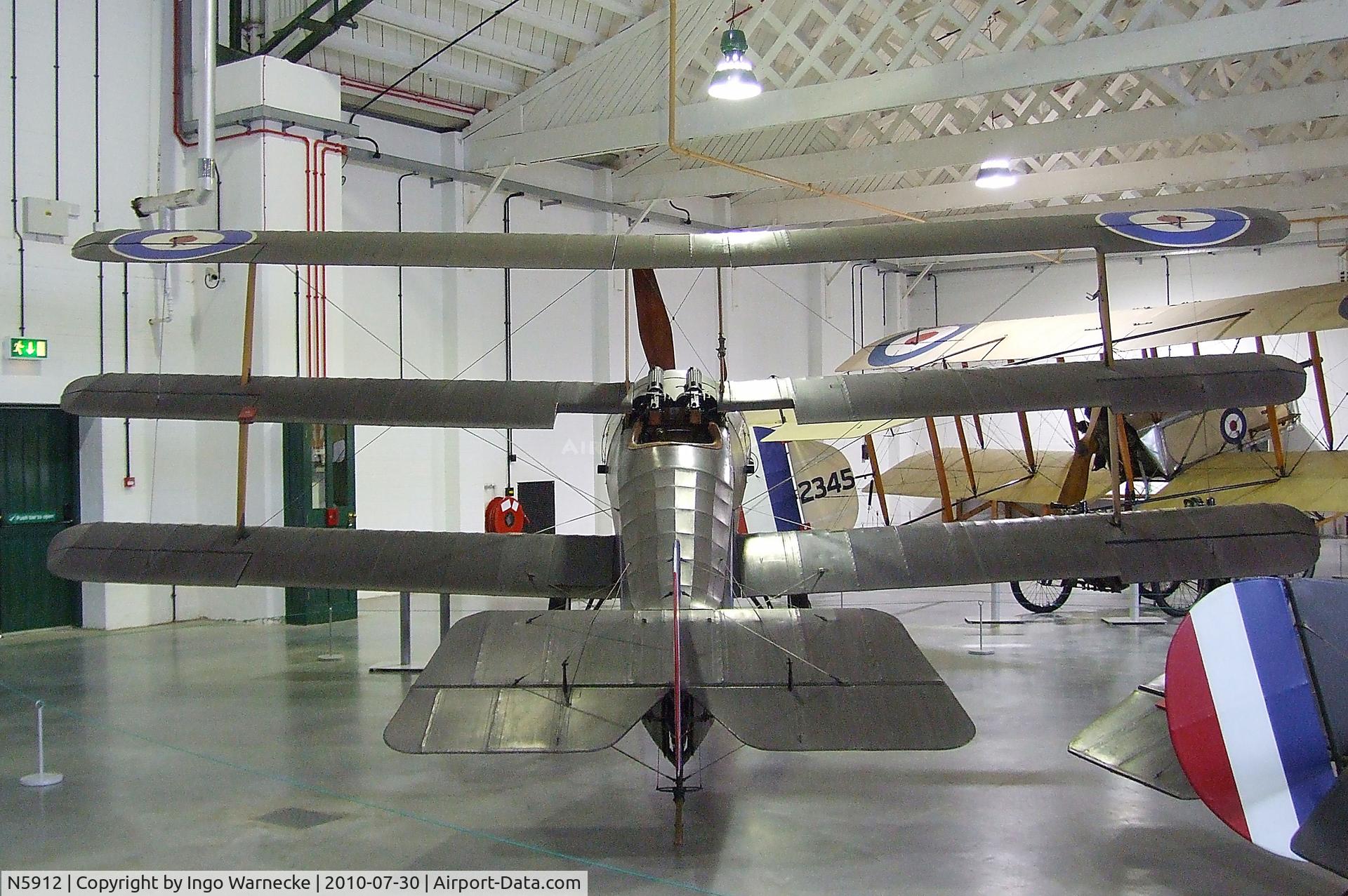 N5912, 1917 Sopwith Triplane C/N Not found N5912, Sopwith Triplane at the RAF Museum, Hendon