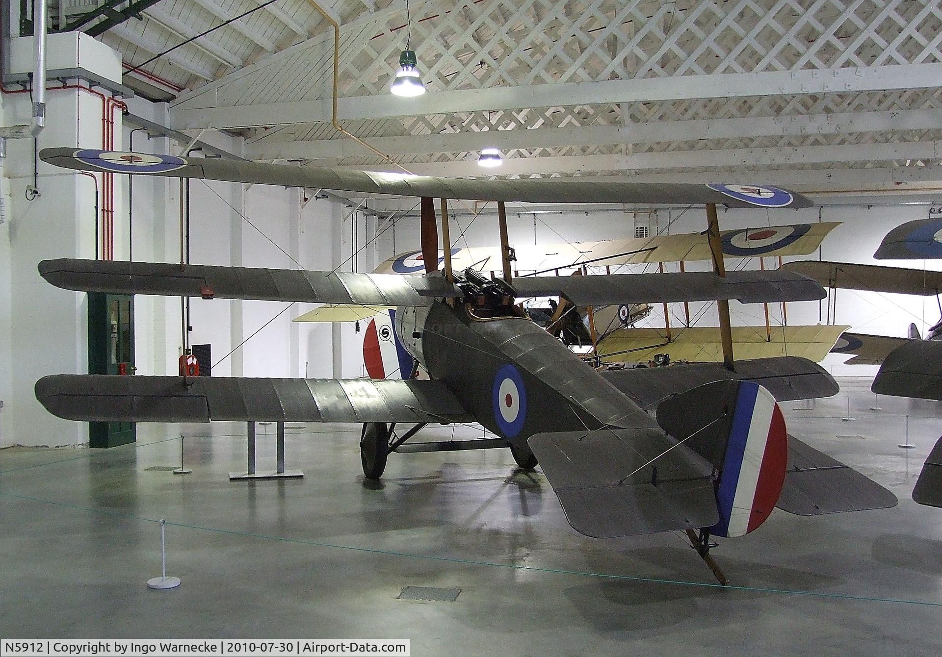 N5912, 1917 Sopwith Triplane C/N Not found N5912, Sopwith Triplane at the RAF Museum, Hendon