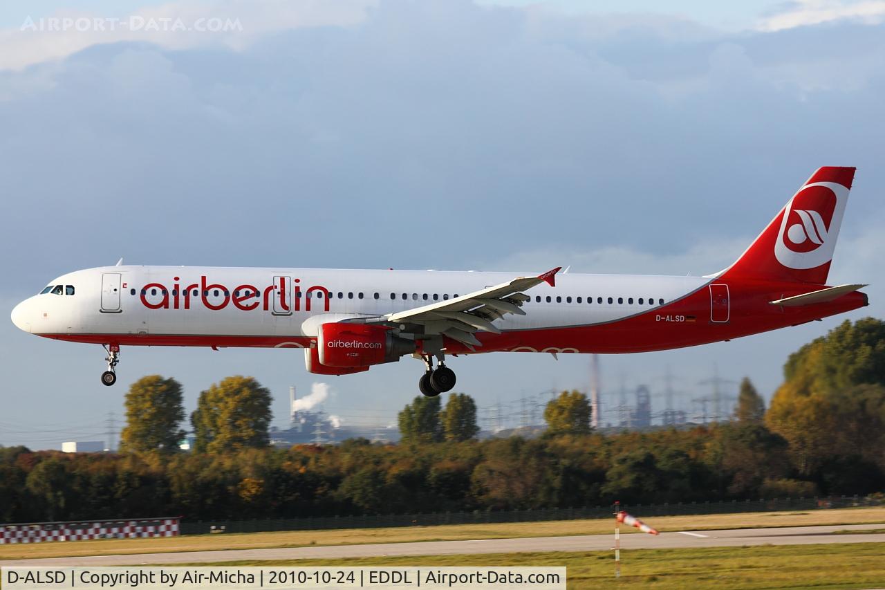 D-ALSD, 2001 Airbus A321-211 C/N 1607, Air Berlin A321