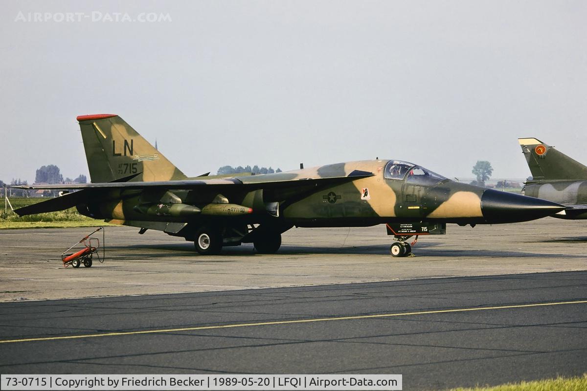 73-0715, 1973 General Dynamics F-111F Aardvark C/N E2-91, Cambrai 