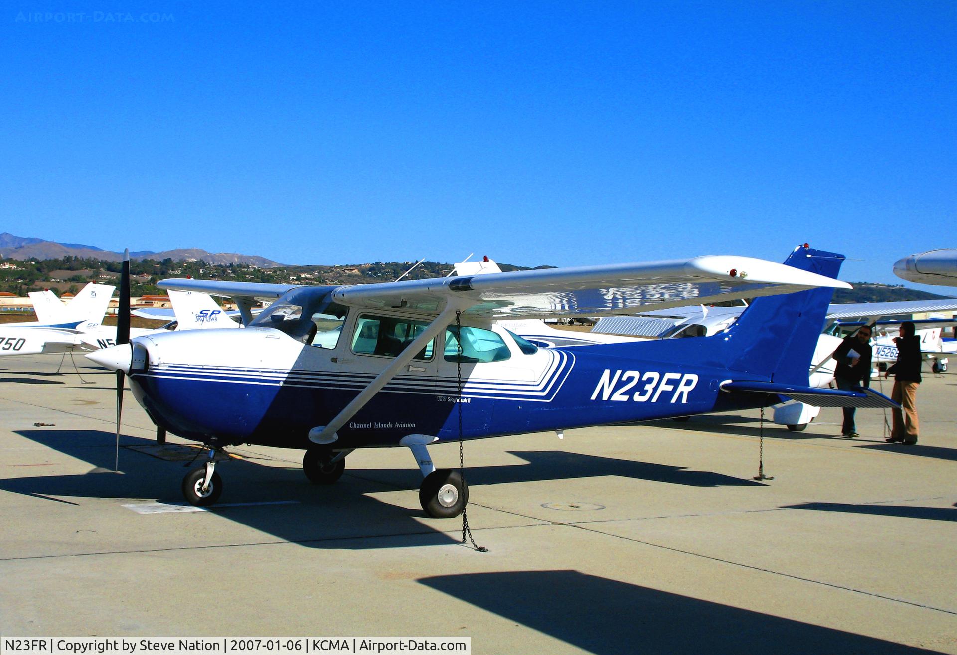 N23FR, 1982 Cessna 172P C/N 17275772, Channel Islands Aviation (titles on fuselage) 1982 Cessna 172P @ home base