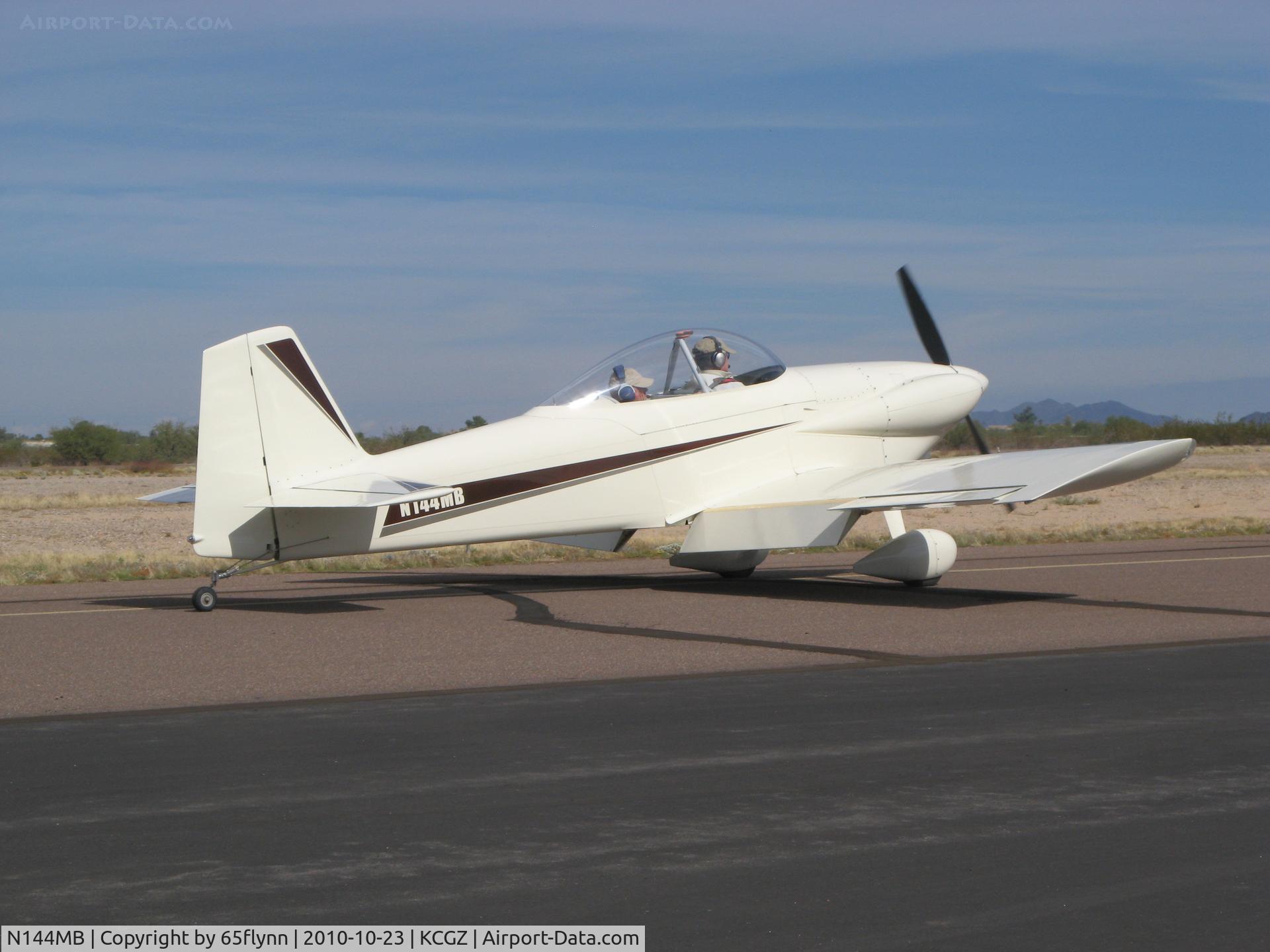N144MB, 2007 Vans RV-4 C/N 2866, Copper State 2010.