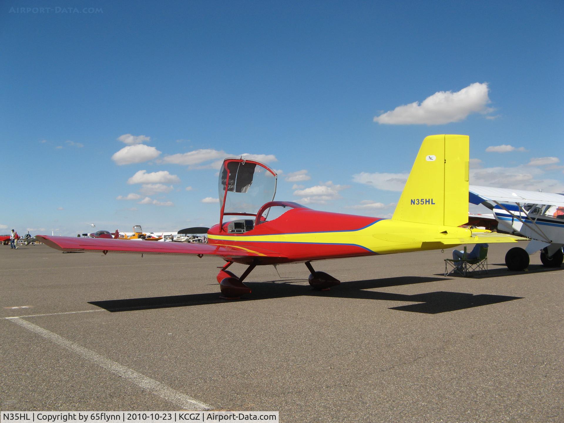 N35HL, Vans RV-12 C/N 120019, Nice looking RV-12 at Copper State 2010.  I think the plane was for sale.  The owner kept the canopy open all day.  It had a very nice interior.
