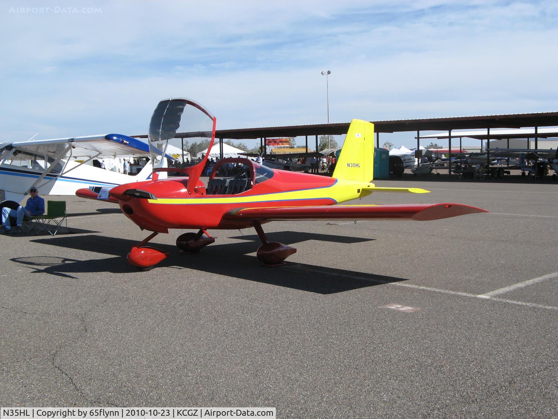 N35HL, Vans RV-12 C/N 120019, At Copper State 2010.