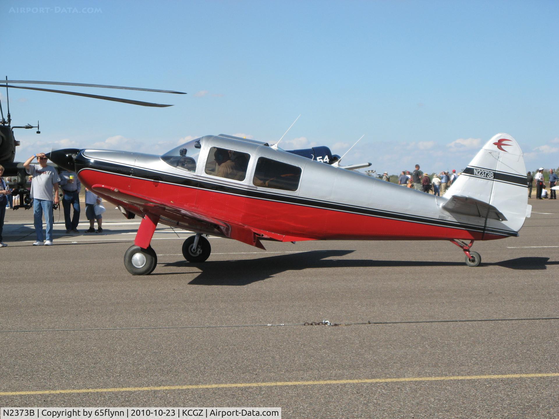 N2373B, 1948 Temco GC-1B Swift C/N 3673, Nice looking Swift at Copper State 2010.