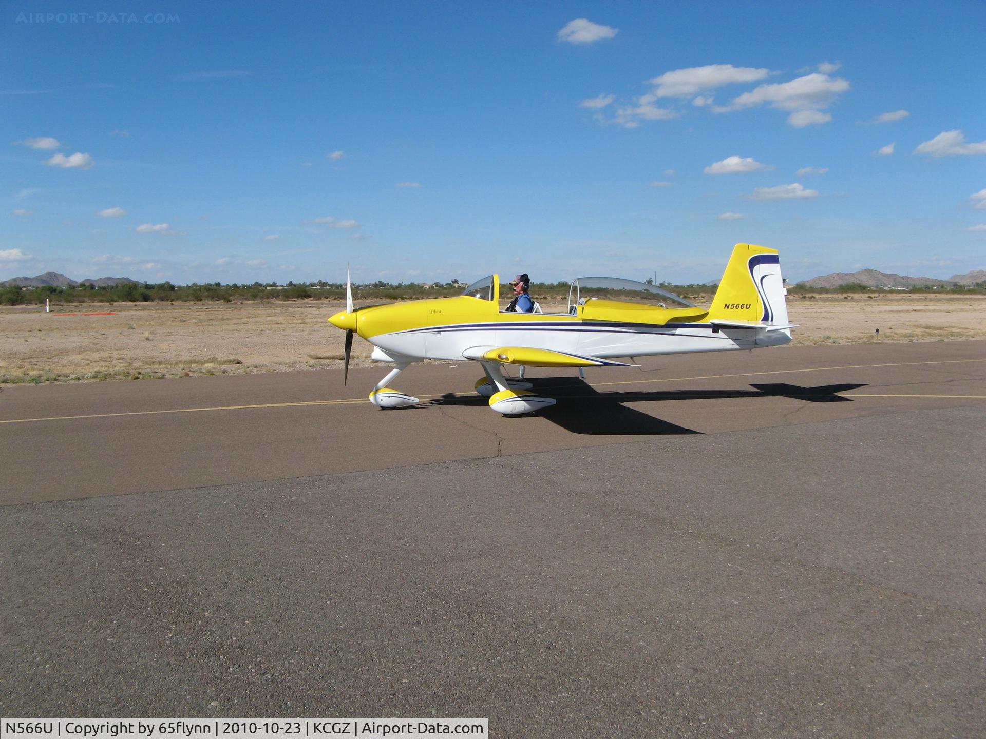 N566U, 2004 Vans RV-8A C/N 81593, Nice looking RV-8a at Copper State 2010.
