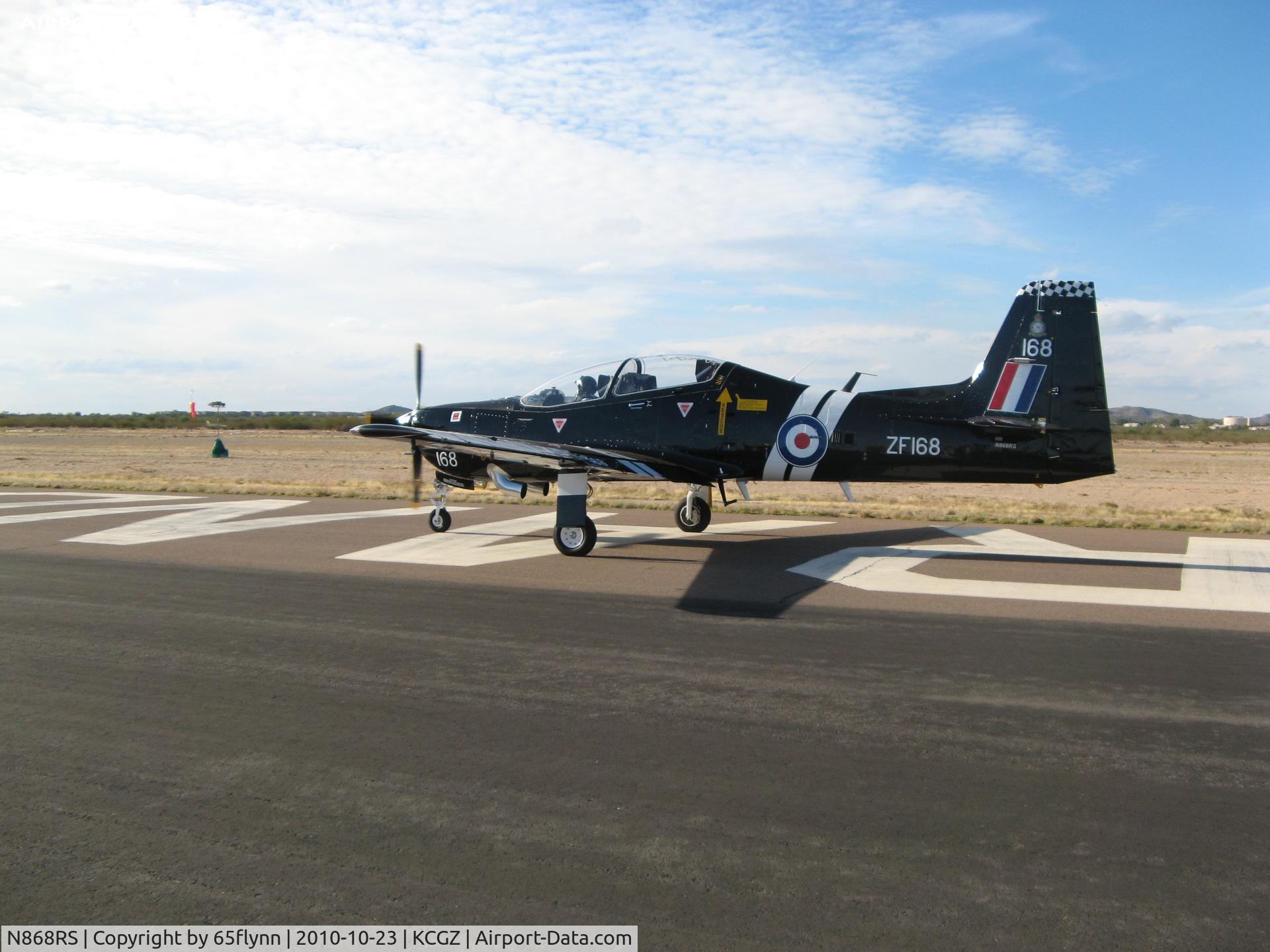 N868RS, Short S-312 Tucano T1 C/N S020/T20, Taxiing out at Copper State 2010.