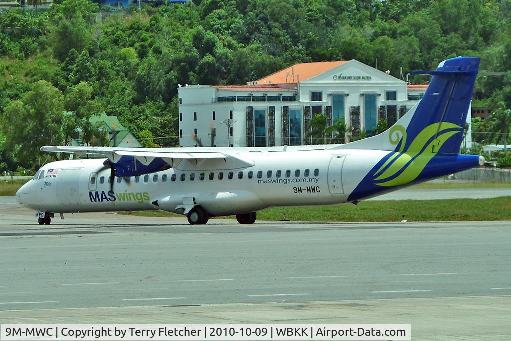 9M-MWC, 2009 ATR 72-212A C/N 863, MAS Wings , 2009 ATR 72-212A, c/n: 863 at Kota Kinabalu