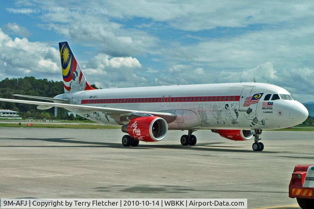 9M-AFJ, 2006 Airbus A320-214 C/N 2881, Air Asia Special Livery A320 at Kota Kinabalu