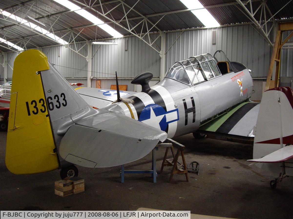 F-BJBC, 1941 North American AT-6C Harvard IIA C/N 88-12326, on preservation at Angers