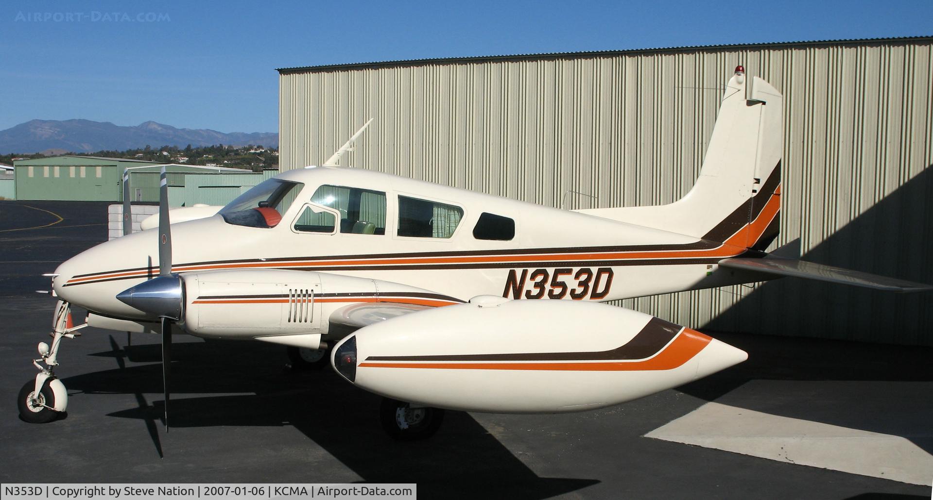 N353D, 1956 Cessna 310 C/N 35353, Now based in Alaska, this 1956 Cessna 310 was basking in early January heat wave (75F) at former home base in California