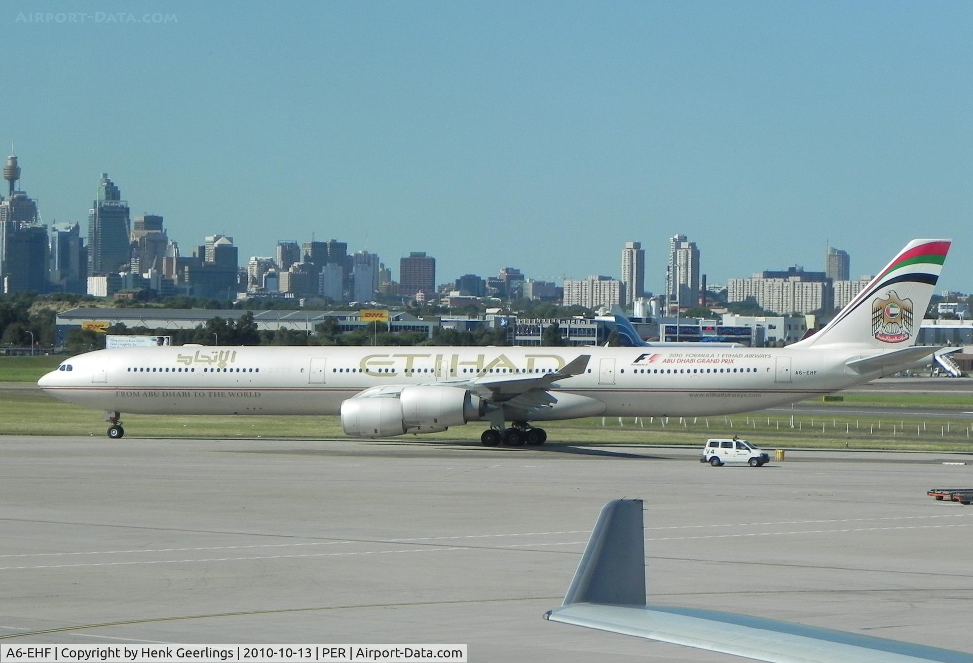 A6-EHF, 2007 Airbus A340-642X C/N 837, Departure