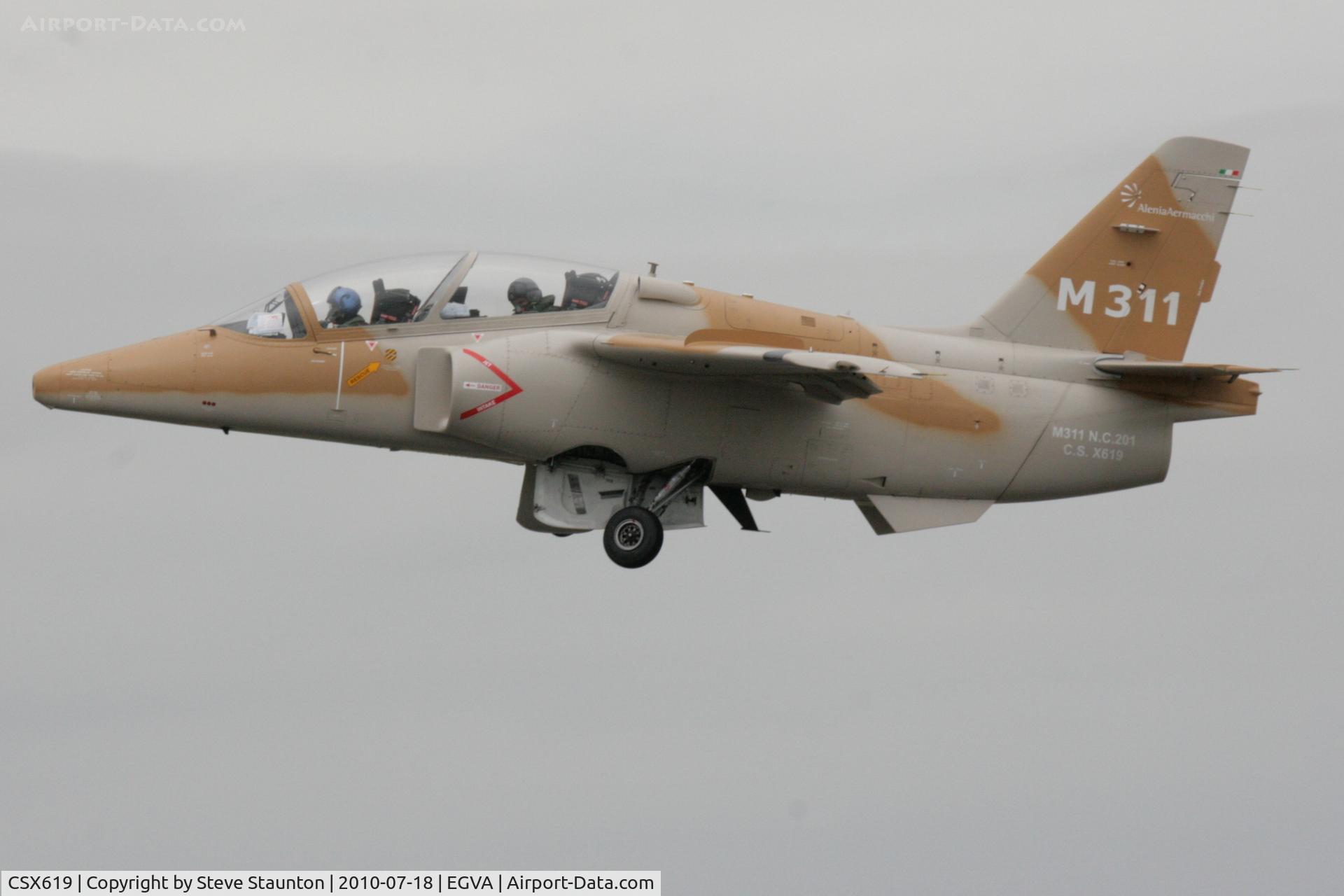 CSX619, Aermacchi M-311 C/N 201, Taken at the Royal International Air Tattoo 2010