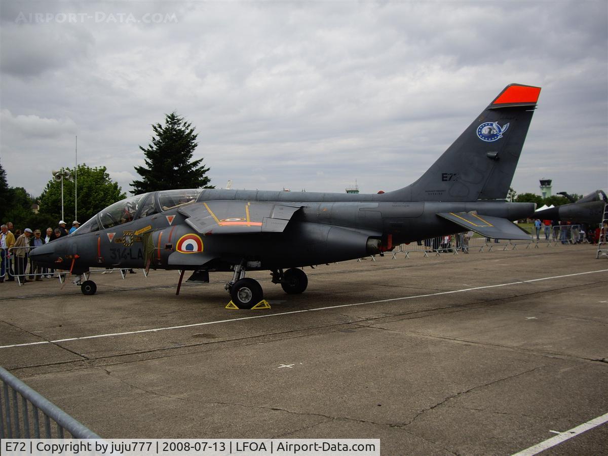 E72, Dassault-Dornier Alpha Jet E C/N E72, on display at Avord opend-day