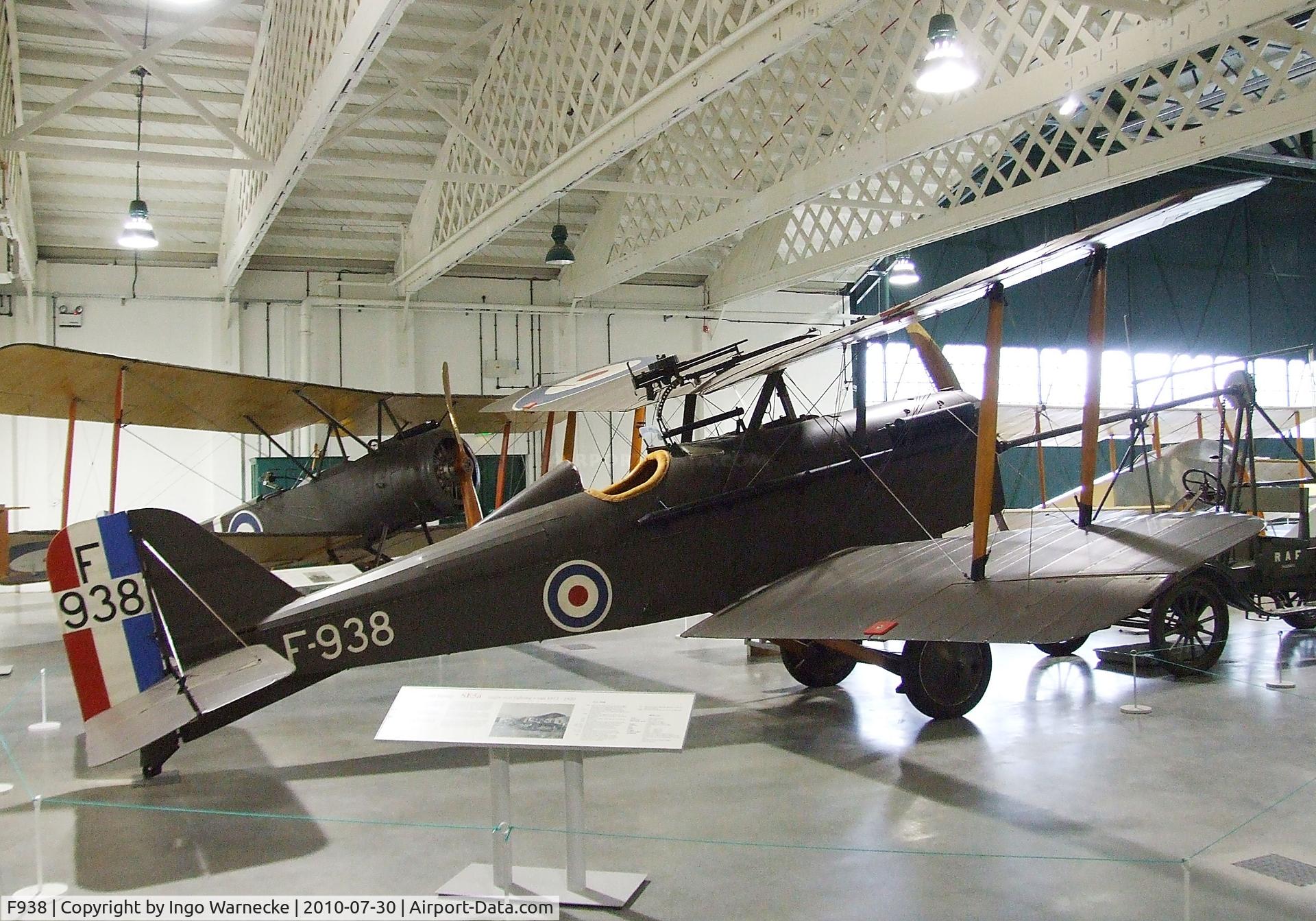 F938, Royal Aircraft Factory SE-5A C/N 687/2404, Royal Aircraft Factory S.E.5A at the RAF Museum, Hendon