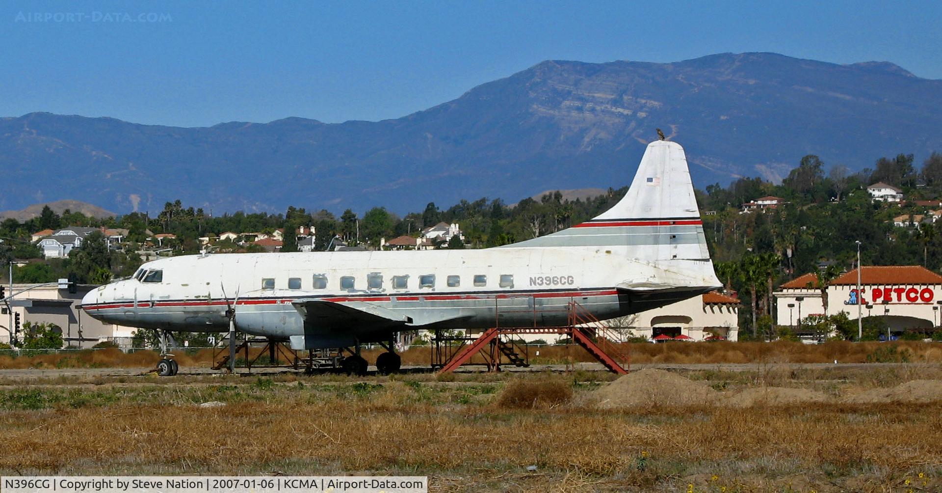 N396CG, 1948 Convair 240-5 C/N 93, Derelict at KCMA/Camarillo Airport, CA - 1960 Convair 240 (owned at one time by Cary Grant?)