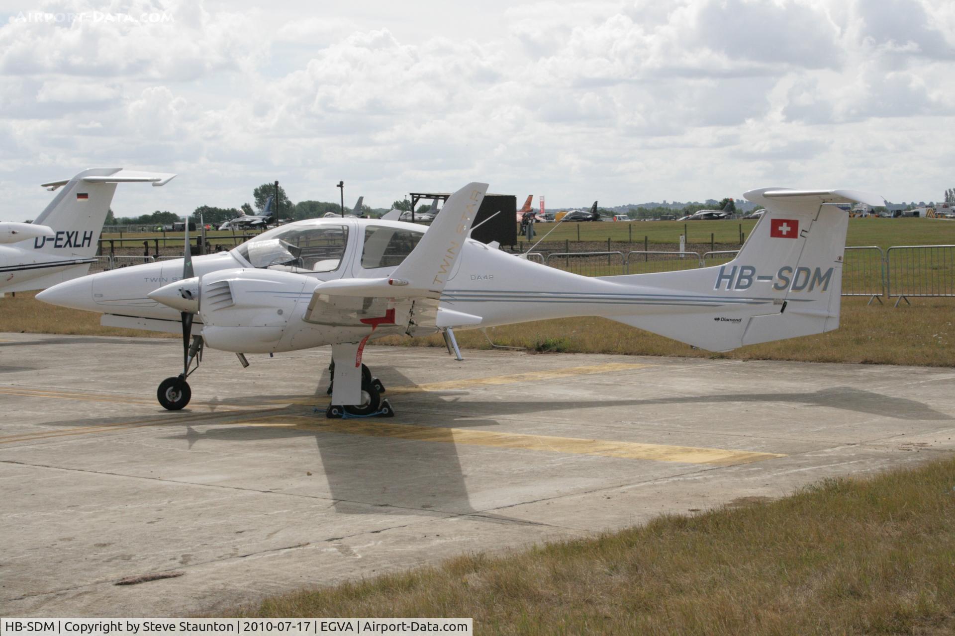 HB-SDM, 2005 Diamond DA-42 Twin Star C/N 42.039, Taken at the Royal International Air Tattoo 2010